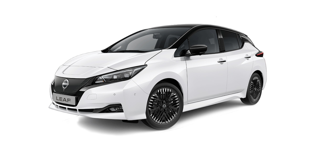 Helt eldrivna Nissan Leaf, begagnade lagerbilar för omgående leverans