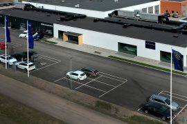 Bilkompaniet Avesta Exteriör från ovan